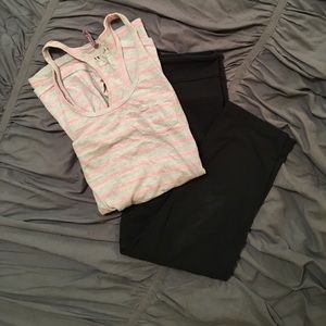 Workout Set! Racer Back Tank & Capri Leggings